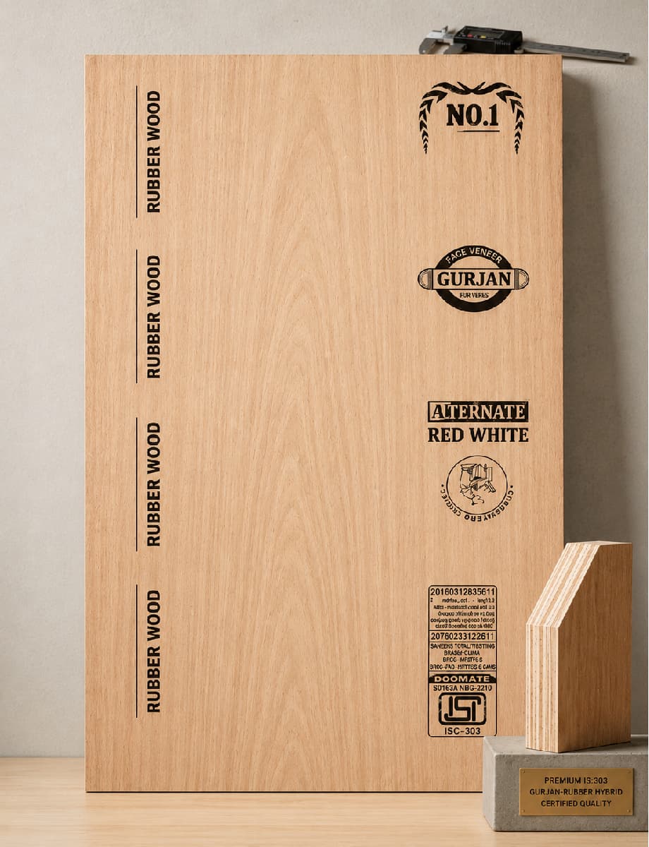 Rubber Wood Gurjan Plywood